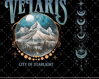 Velaris Png, Velaris Ciudad de Starlight Png, La Corte Nocturna Png, SJM Merch Png, Suéter de la Ciudad de Starlight, ACOTAR Png, ACOTAR Velaris Png