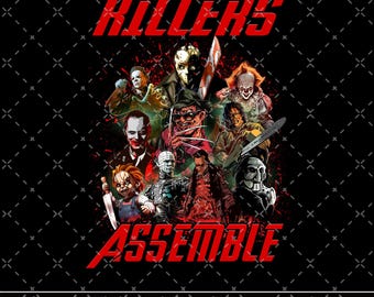 ¡Entra, perdedor! ¡Vamos a matar! PNG, Asesinos unidos, Halloween vintage de los 90, Personajes de Halloween 2025, Personajes de terror, Asesinos del terror
