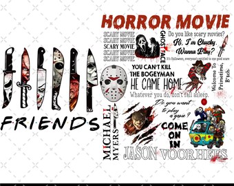 Thug Life Horror Movie PNG, Scary Halloween PNG, Horror Movies Png, Horror Killers, 90s Vintage Halloween, Spooky Png, Watch Scary Movies