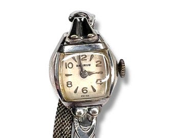 Vintage Benrus Womens Watch Wind up Silver Tone 10k RGB  display picture 1