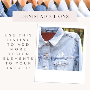 Denim ADD-ONS | More Detailed Jacket Options