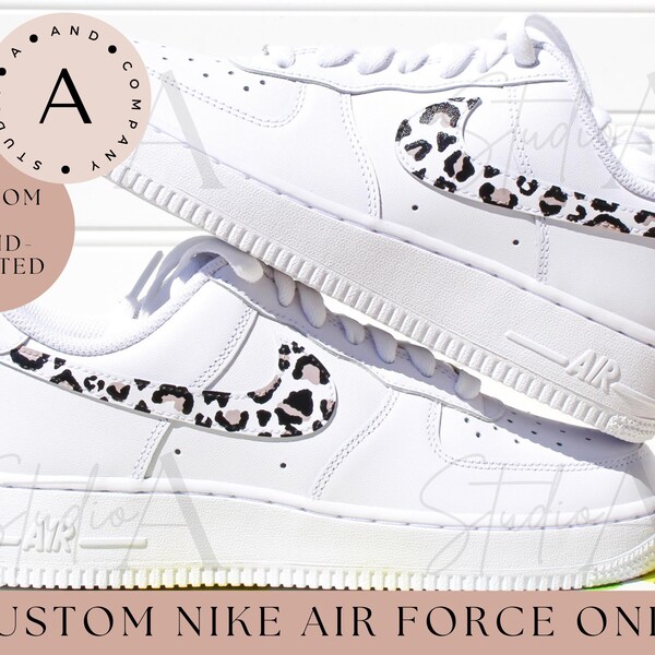 Cheetah Air Force 1s | Handpainted | Custom