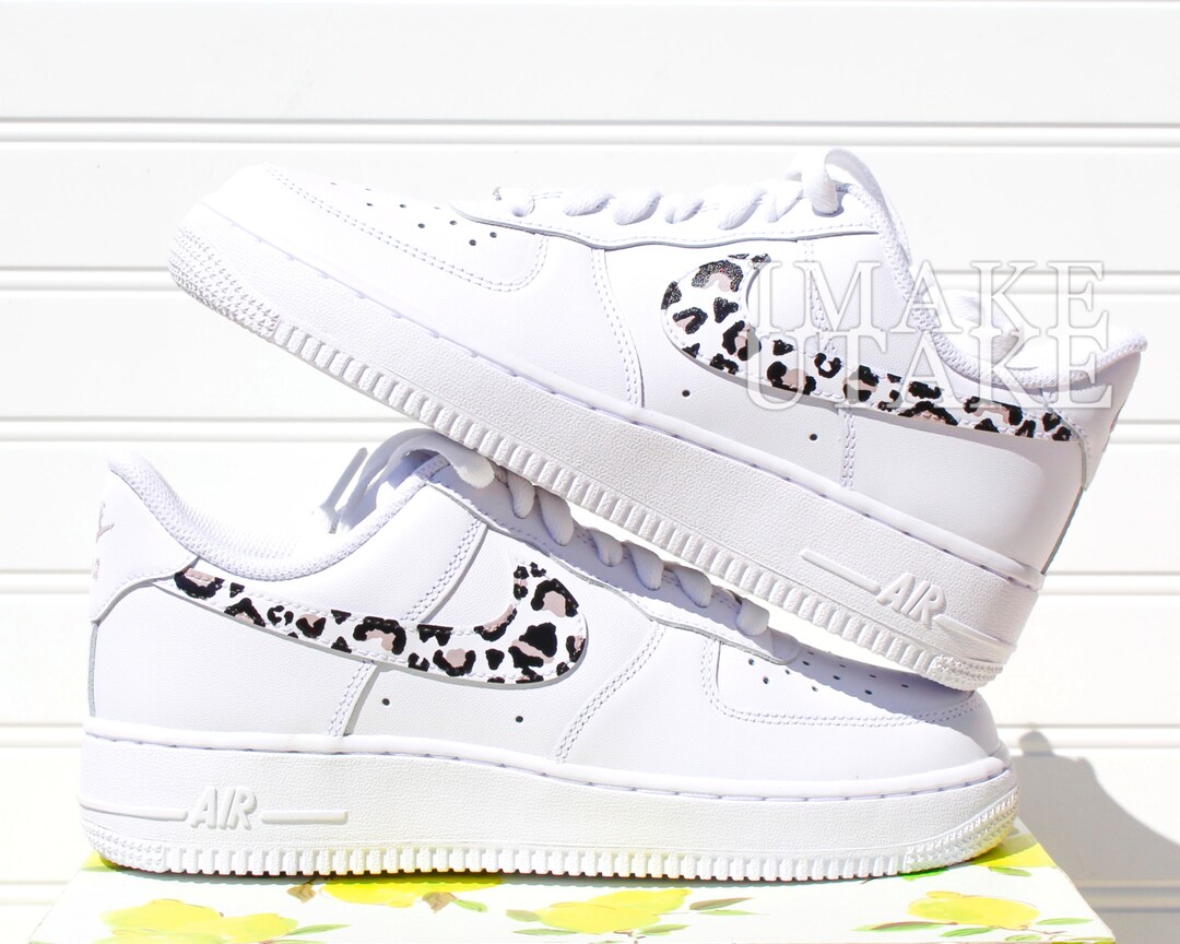 tan and cheetah air force 1