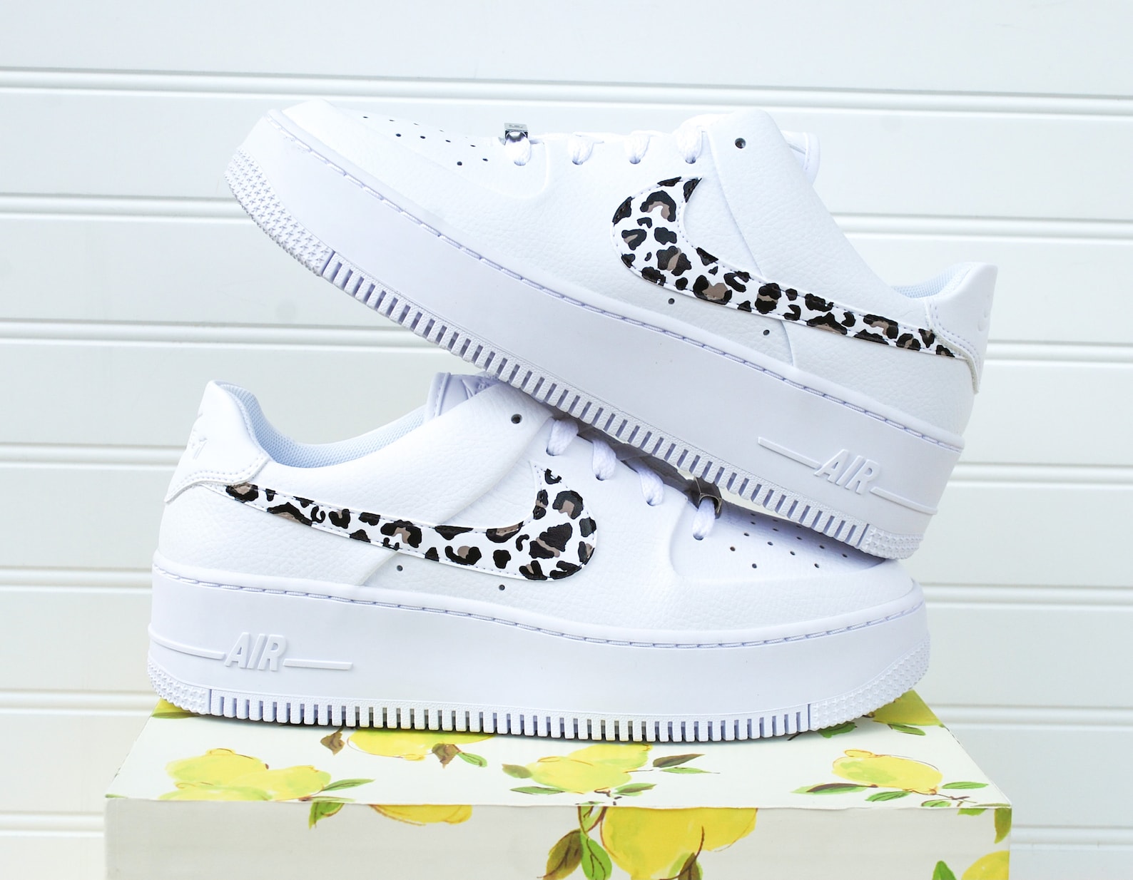 cheetah and tan air force 1