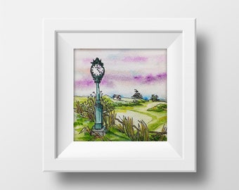 Golf Watercolor Prints - Golf Art - Watercolor Wall Art - Golf Painting