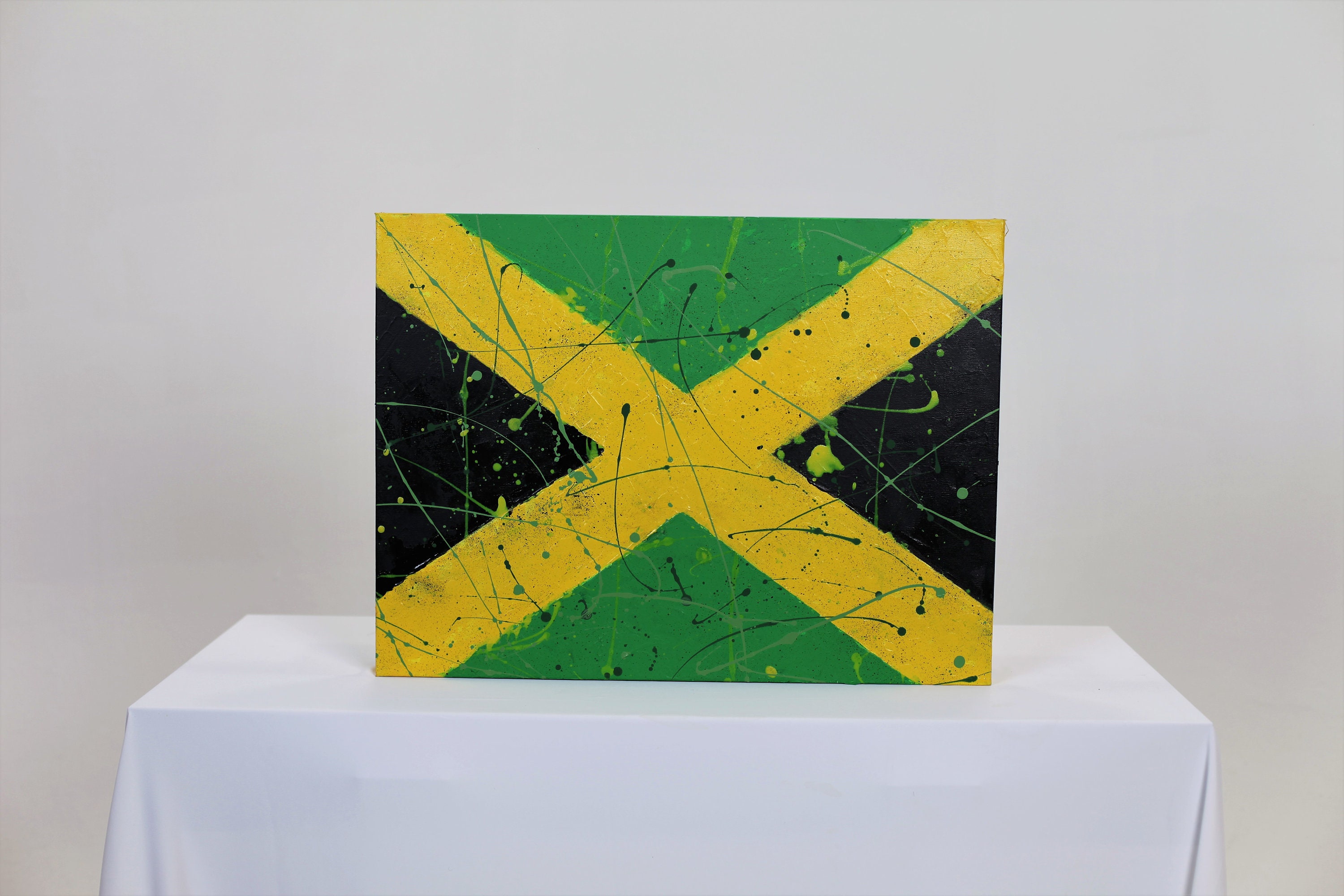 18x24 Acrylic painting on canvas Jamaica Etsy