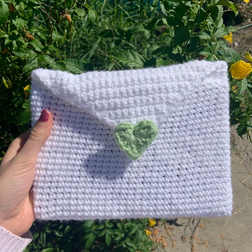 Crochet Love Letter Book Sleeve Love Letter Handmade Book Etsy