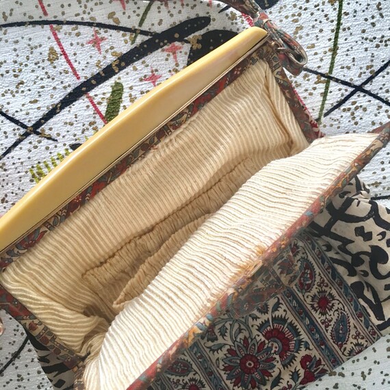 ARTISTIC ~ 30s Rare & Enchanting KALAMKARI Purse … - image 4