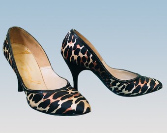 coach leopard print heels