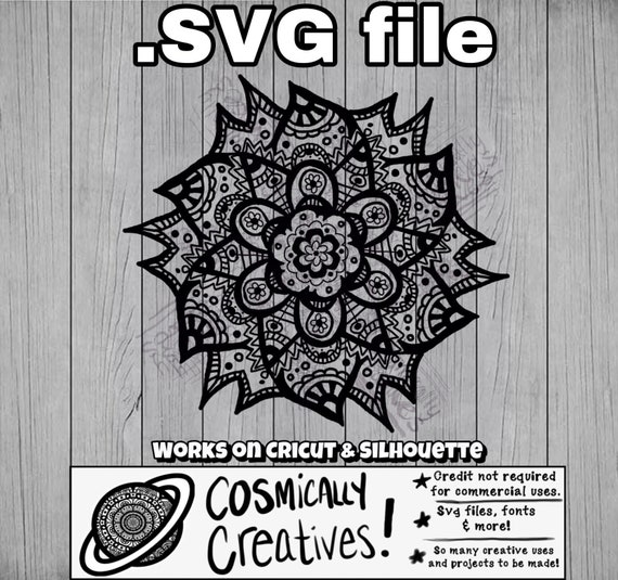 Download Free Mandala Style Mandalas Zentangle Svg File Cut Files Svg Etsy SVG Cut Files