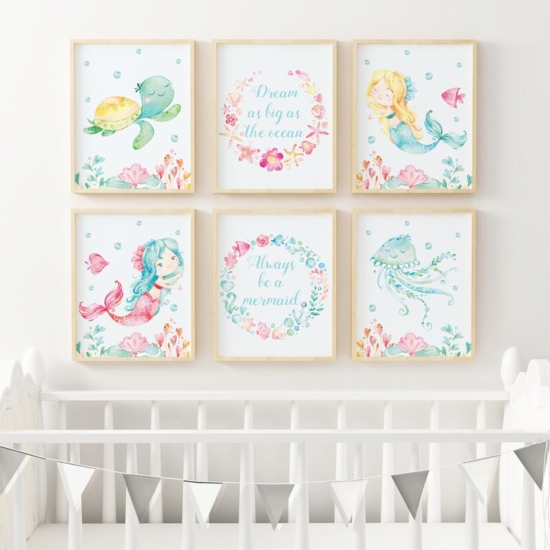 Mermaid Nursery - Etsy