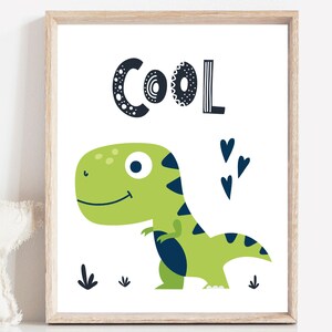 Dinosaur Nursery Wall Art Set of 3 Dinosaur Art Prints - Etsy