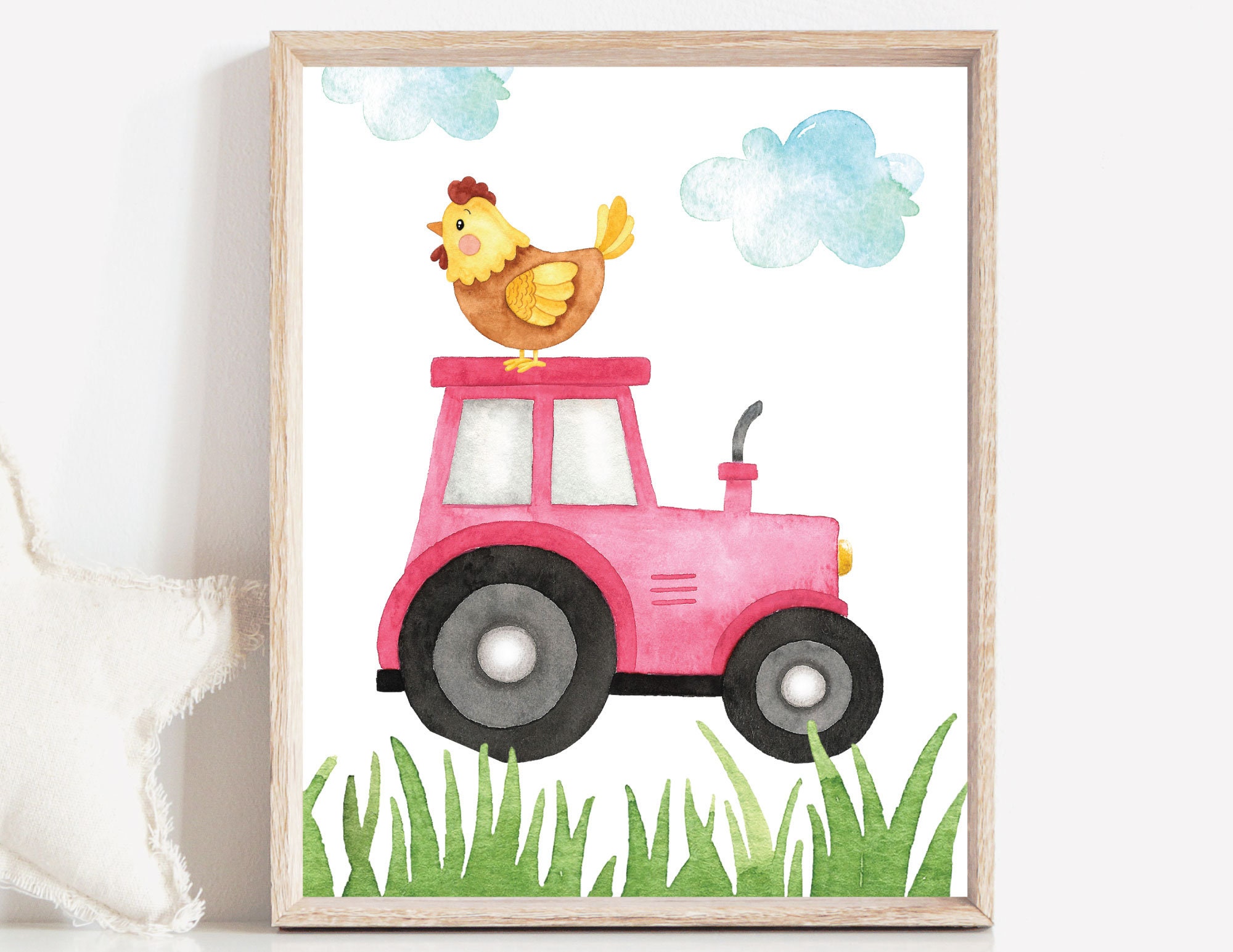 Farm Animals Nursery Wall Art Set of 3 Farm Nursery Prints - Etsy