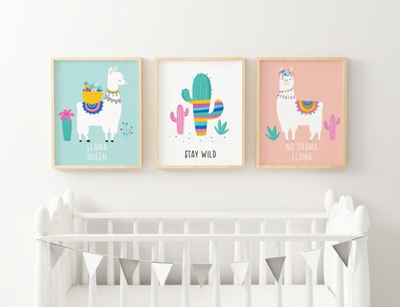llama nursery art