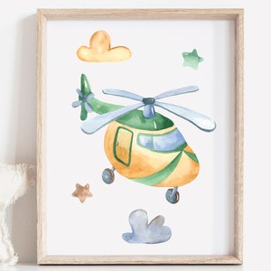 Airplane Nursery Wall Art Set of 3 Airplane Art Prints Plane Nursery ...
