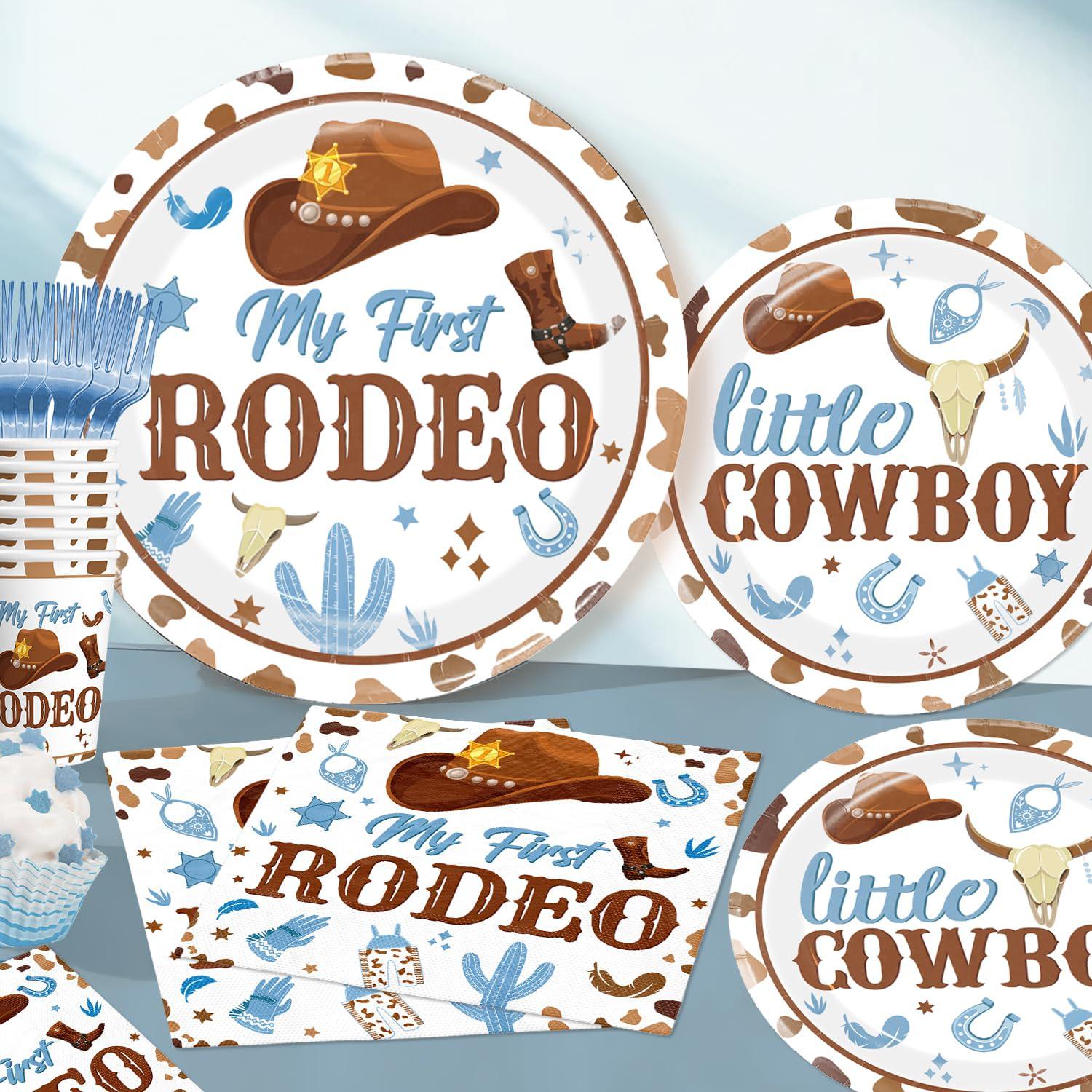My First Rodeo Birthday Decorations, Baby Box With Letters, Western 1st ...