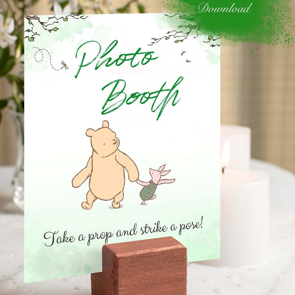 Winnie the Pooh Baby Shower Photo Booth - Etsy
