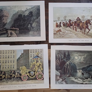 Choice of 1960s The Travelers Calendar Print - Great for framed wall art