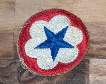 vintage WWII United States Army Service Forces shoulder sleeve patch - Star