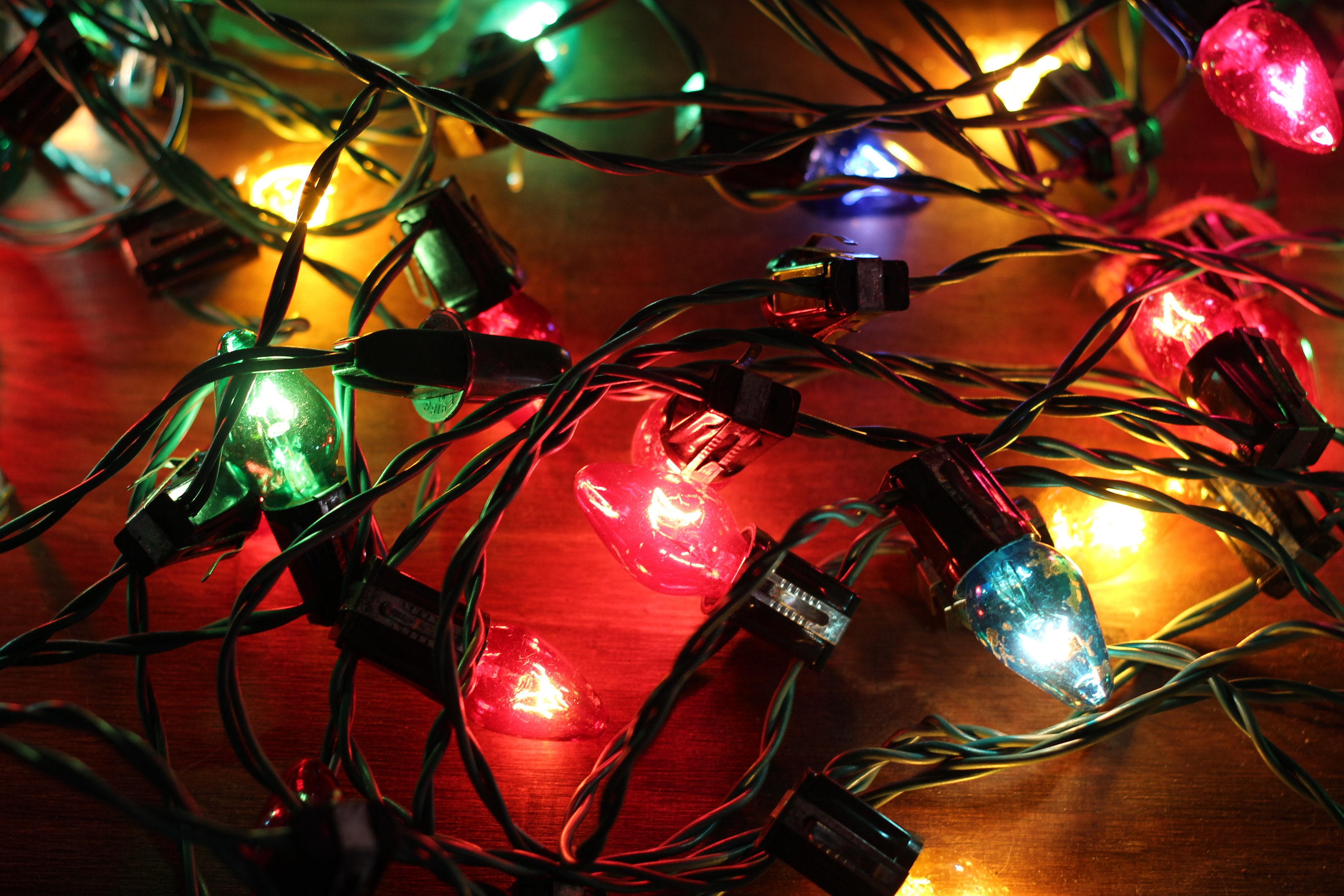 retro christmas lights