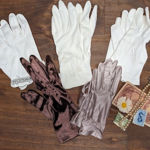 Choice of Vintage Gloves: Formal, Party, Wedding