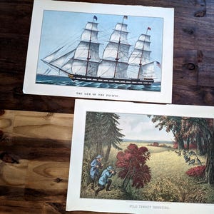 Choice of One 1950s or 60s The Travelers Calendar Print - Great for framed wall art
