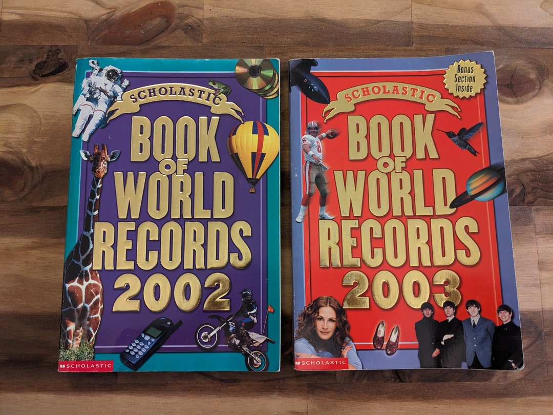 2002 and 2003 Scholastic World Records Books - Etsy