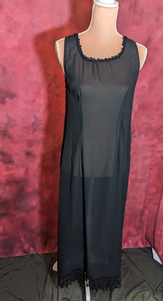 Retro 90s The Limited Black Sheer Dress Size Small