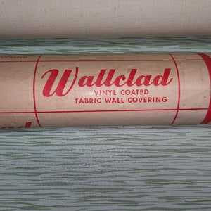 Vintage Green Wallclad Vinyl Wallpaper - two rolls - 24 yards