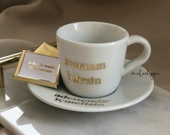 Mokkatablett Tasse - Isteme Kahve Fincani - Espressotasse