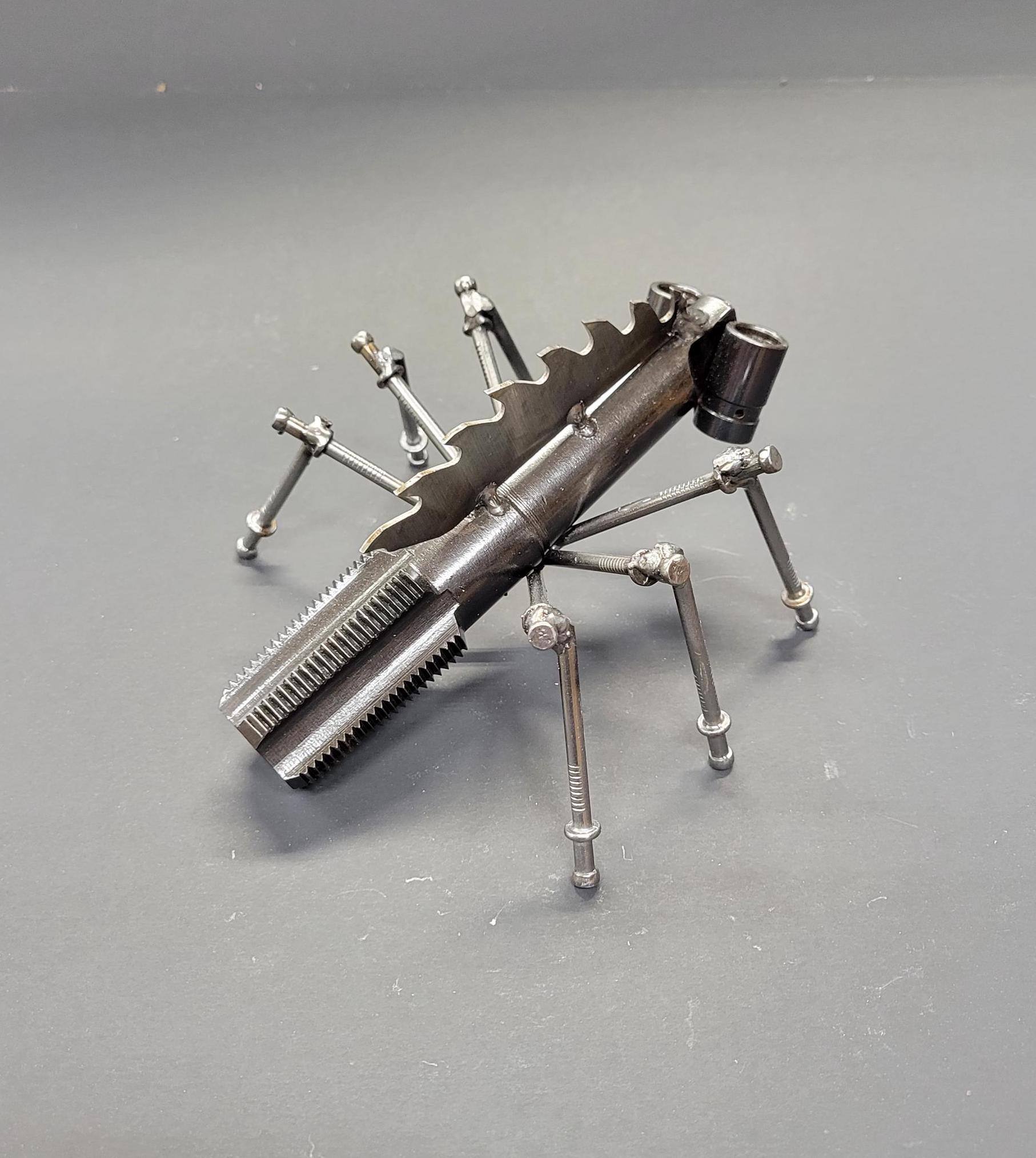 Handmade Industrial Steampunk Insect Sculpture, Unique Collectable ...