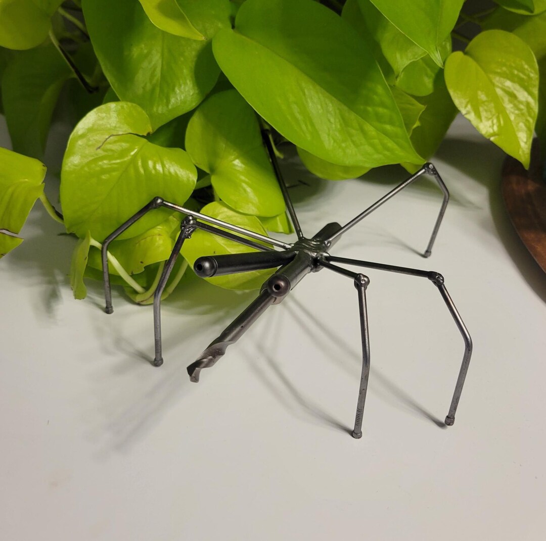 Hand Made Metal Insect Handmade Industrial Steampunk Insect Sculpture, Unique Collectable ...