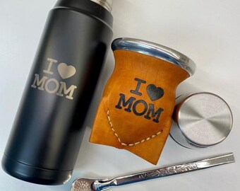 Mother's day set of thermo, mate, straw w/logo