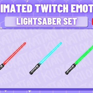 Gestos animados de sable de luz - Twitch - Discord - Stream - Fantasía - Juegos - Lindo - Star Wars - Espacio - YouTube - Mandalorian - Listo para usar