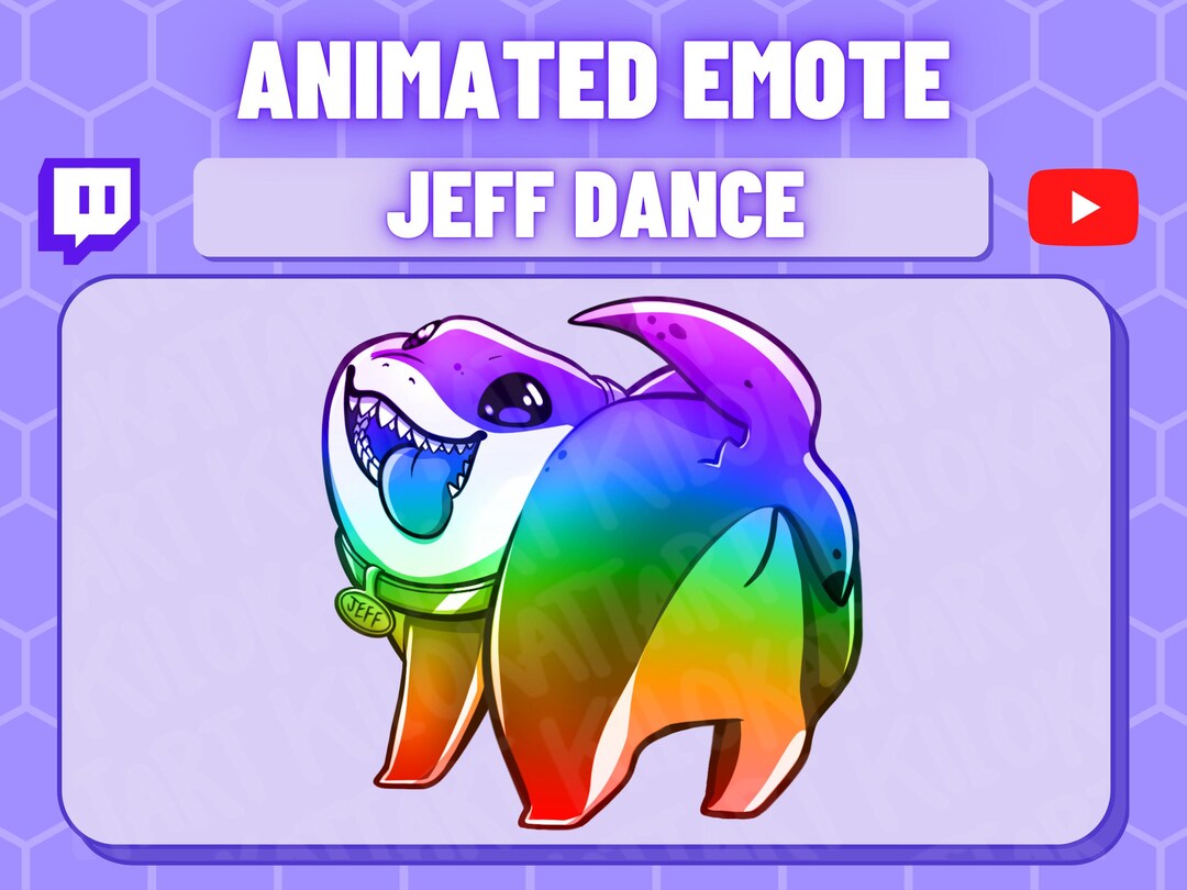 Animated Jeff the Land Shark Rave Dance Emote - Twitch - Discord ...