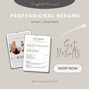 Simple Clean ATS ready resume template