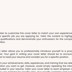 Real tips that you can include on your cover letter and resume