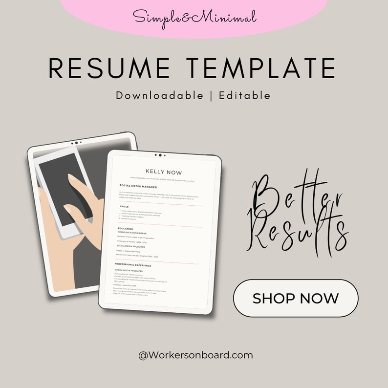 Get a professional resume template to help you get better results and improve your chances of getting a work from home job.  This template is designed to pass the ATS Tracking system so your resume will reach the hands of a hiring manager/recruiter.