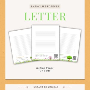 Plantilla para escribir cartas de los JW l Disfruta la vida para siempre l Plantilla para imprimir de los JW l Plantilla para escribir cartas de los JW l Plantilla para estudiar la Biblia l Papelería l Carta para un curso bíblico