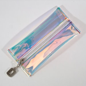 Katalust Holográfico aceites de cristal Roller bolsa cosmética / bolsa de maquillaje / bolsa de viaje / tarjeta cartera / baño + almacenamiento de belleza