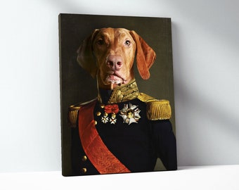 Retrato personalizado de mascota real: Foto de reina o rey del Renacimiento