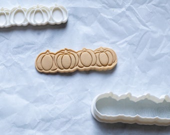 3D Printed Pumpkin Patch Stamp with Cookie Cutter Set