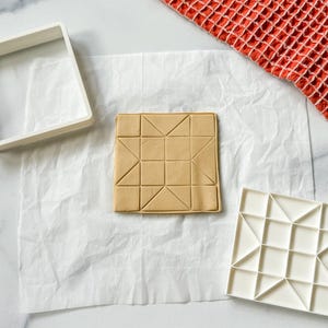 3D Printed Quilt Block Stamp and Cookie Cutter Set