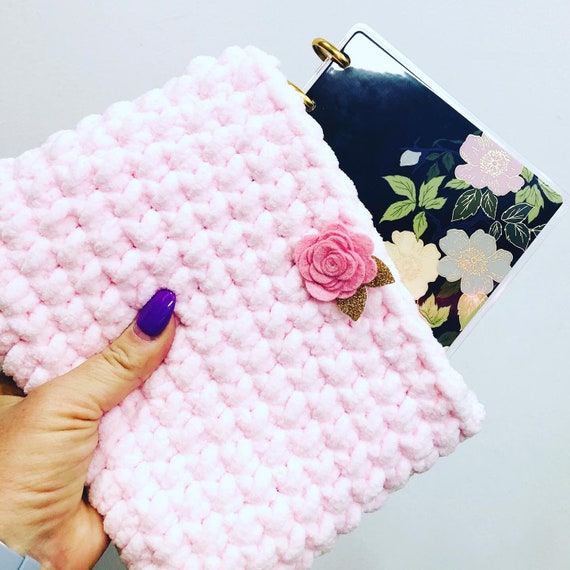 Crochet Pouch Chunky Crochet Planner Pouch Choose Your Colour Etsy