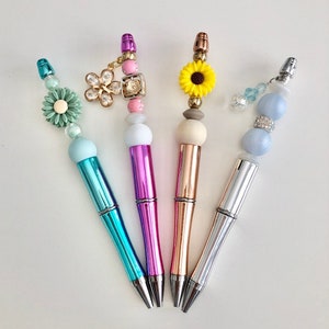 Jewel Pens, Beaded, Crystals, Daisy, Pen