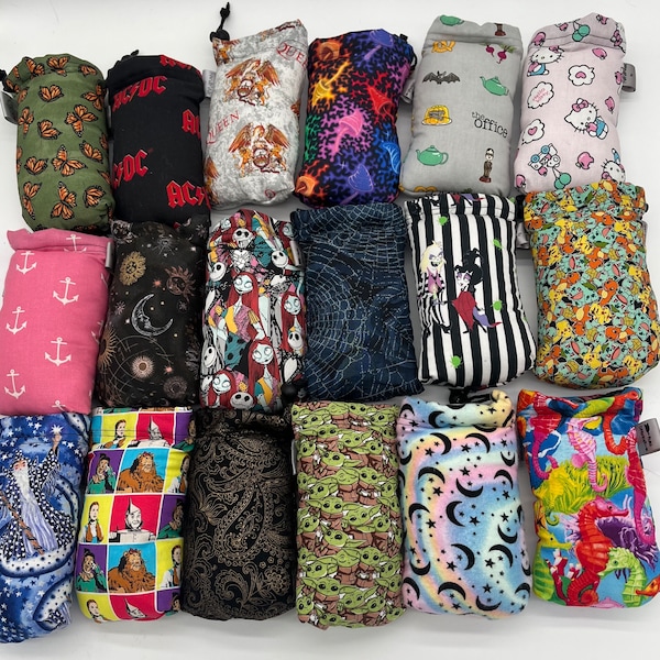 Assorted 7x4 Padded Drawstring Pipebags Sunglasses Case FREE shipping