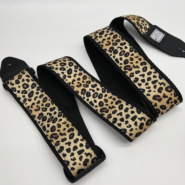 Cheetah Print Leopard Print Guitar Strap