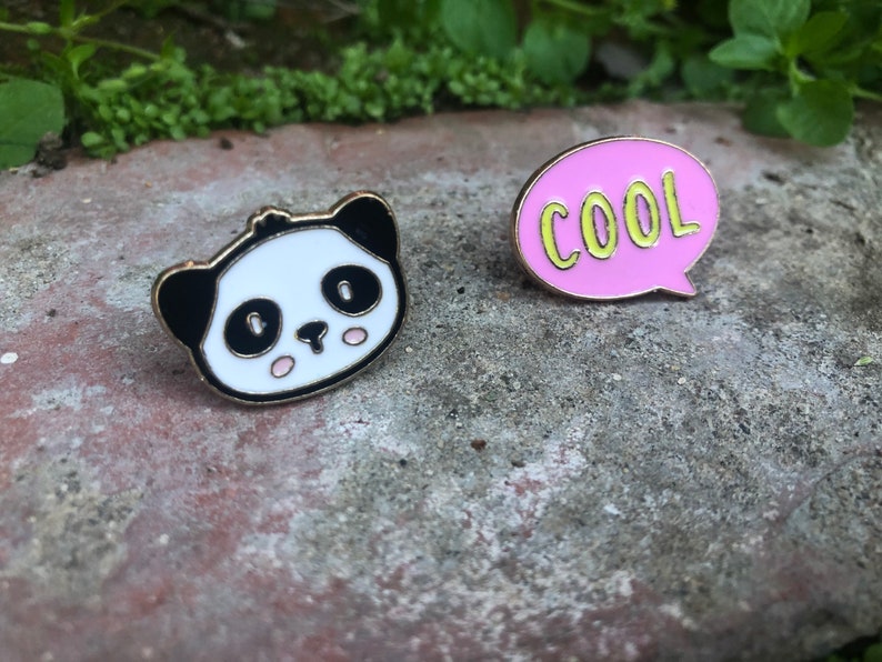 Assorted Lapel PinBack cute succulent panda cookie llama unicorn lapel pin sets