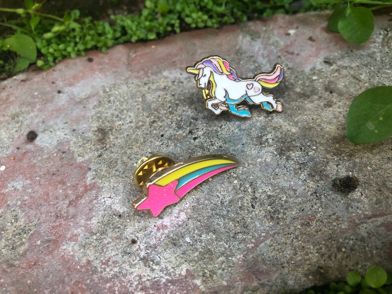 Assorted Lapel PinBack cute succulent panda cookie llama unicorn lapel pin sets
