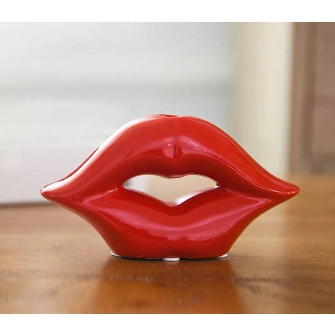 Nordic Ceramic Lips Vase Creative Sexy Lips Home Decoration Etsy